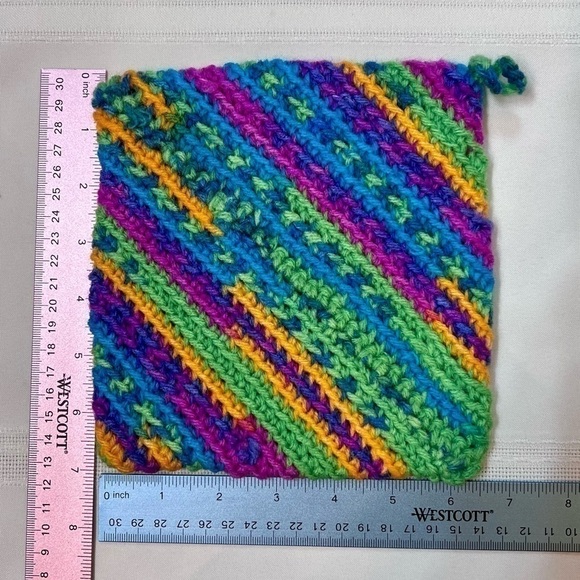 Hand Crafted Crochet Hot Pad Pot Holders Set of 3‎ NEW - Picture 5 of 7